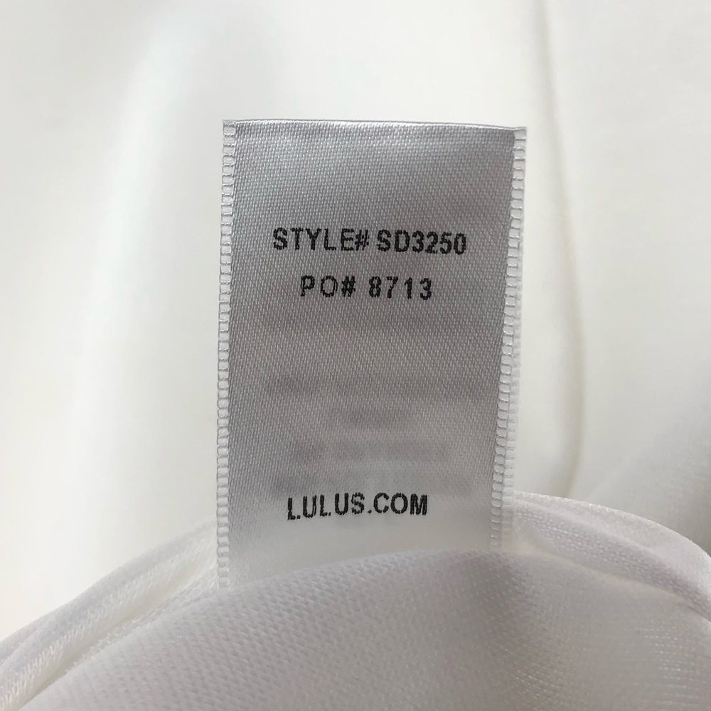 NWT Lulus Lavish Lattice Bodycon Dress‎ in White Size Small - Picture 10 of 11